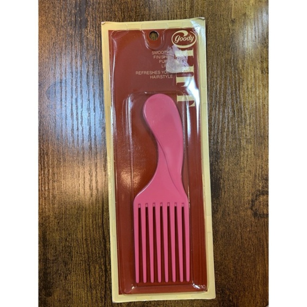 1975 Hair Lift Comb Goody Pink Sealed vintage - Picture 4 of 5